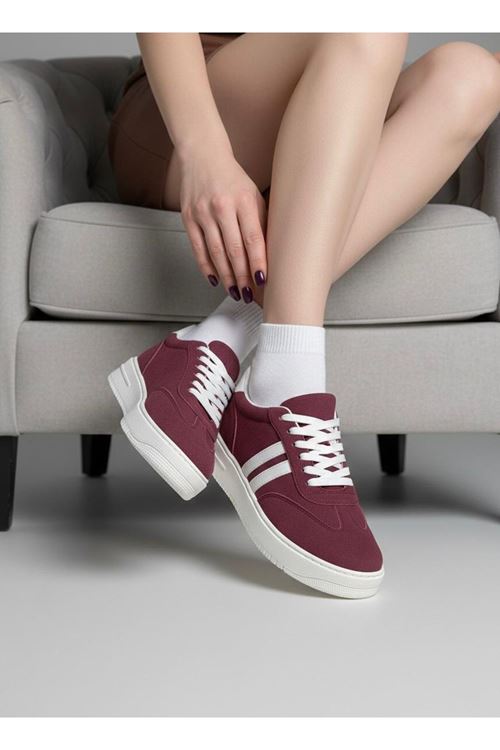 Kadın Mona Bağcıklı Ortopedik  Hafif Taban Günlük Sneaker