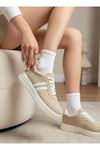 Kadın Mona Bağcıklı Ortopedik  Hafif Taban Günlük Sneaker
