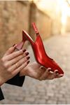 Kadın Harmony Arkası Açık Stiletto Ayakkabı Şampanya Topuk MR5090