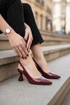 Kadın Harmony Arkası Açık Stiletto Ayakkabı Şampanya Topuk MR5090